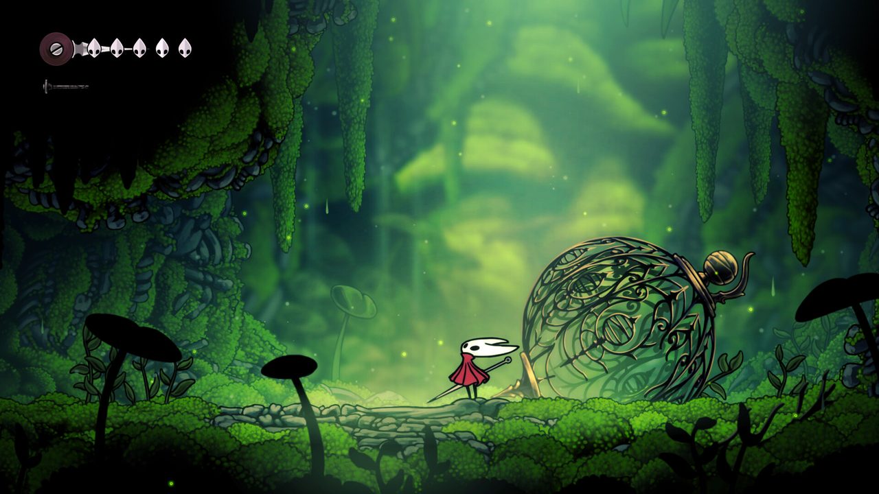 A scene from Hollow Knight: Silksong.