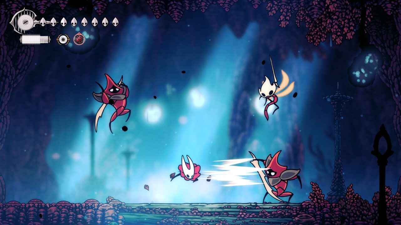 A scene from Hollow Knight: Silksong.